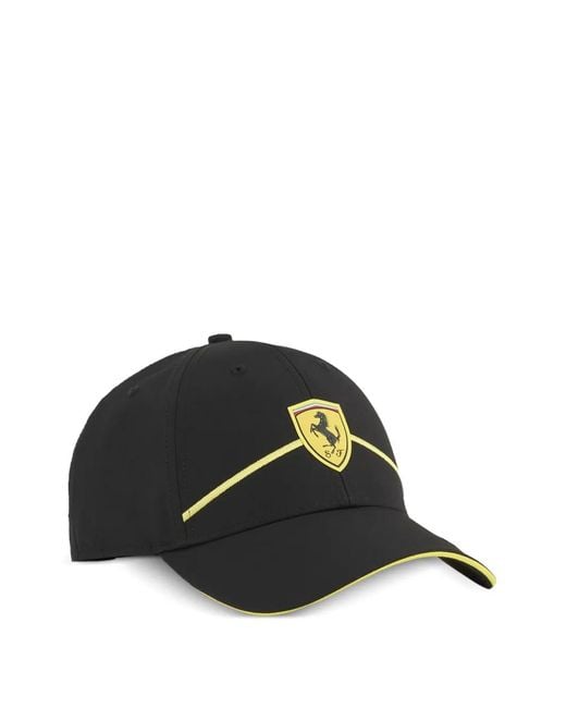 PUMA Black X Ferrari Race Logo Baseball Cap for men