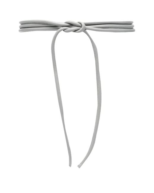 FURLING BY GIANI White Filo Leather Belt
