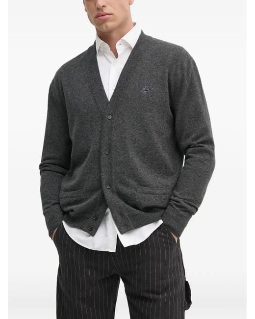 メンズ Bally ロゴ カーディガン Gray