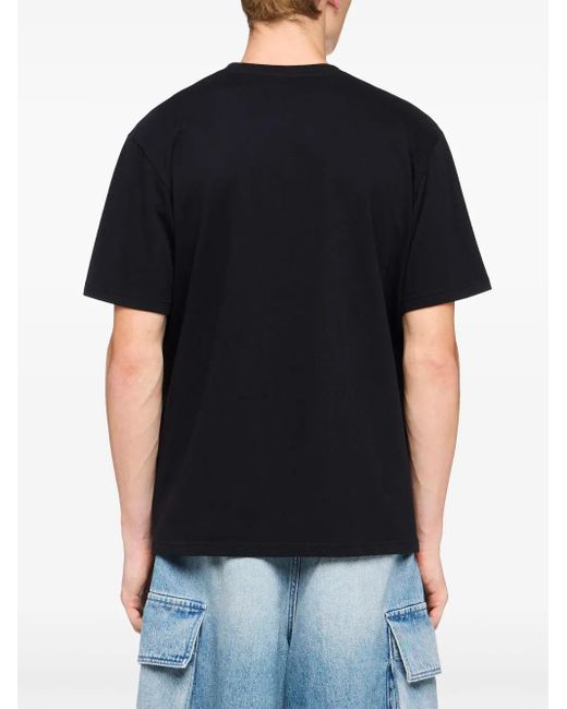 J.W. Anderson Black Jw Anderson Short Sleeves T-Shirt With Logo for men