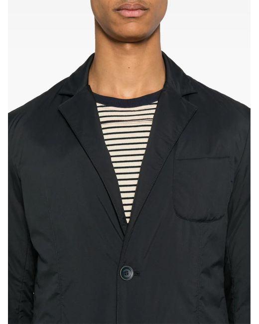 Herno Black Single-Breasted Blazer for men