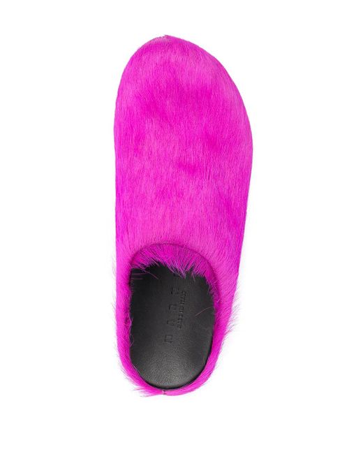 Marni Purple Slippers Fussbet Sabot