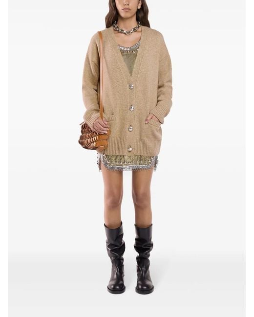 Rabanne Natural Buttoned Cardigan