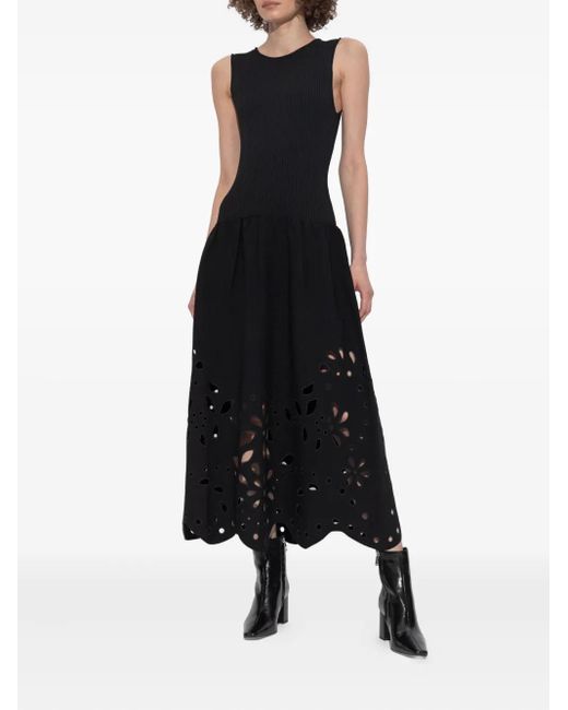 Ulla Johnson Black Kleid mit Cut-Out