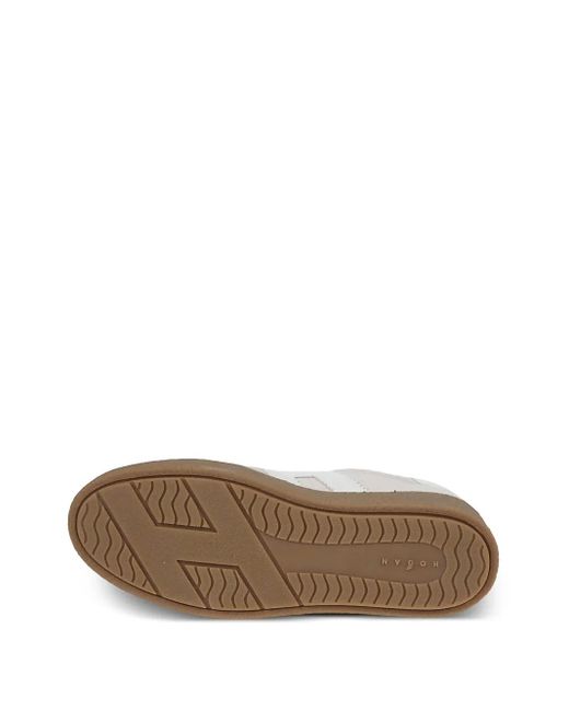 Hogan Brown H698 Leather Sneakers