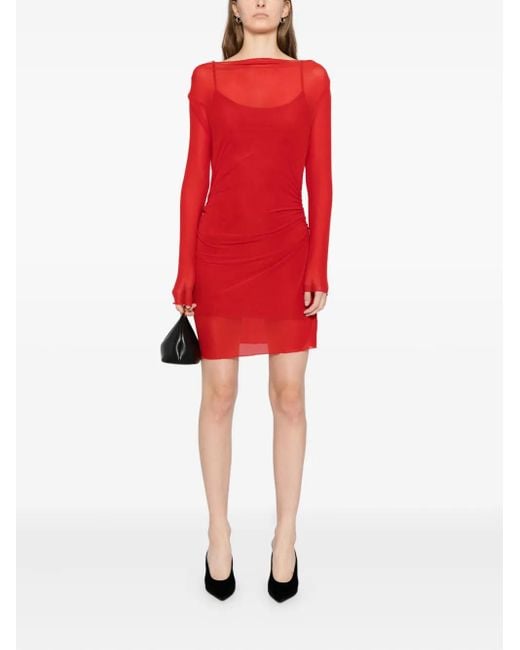 Reformation Reese Knit Dress in Red | Lyst