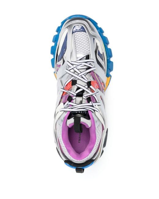 Sneakers Track con inserti metallizzati di Balenciaga in Blue da Uomo