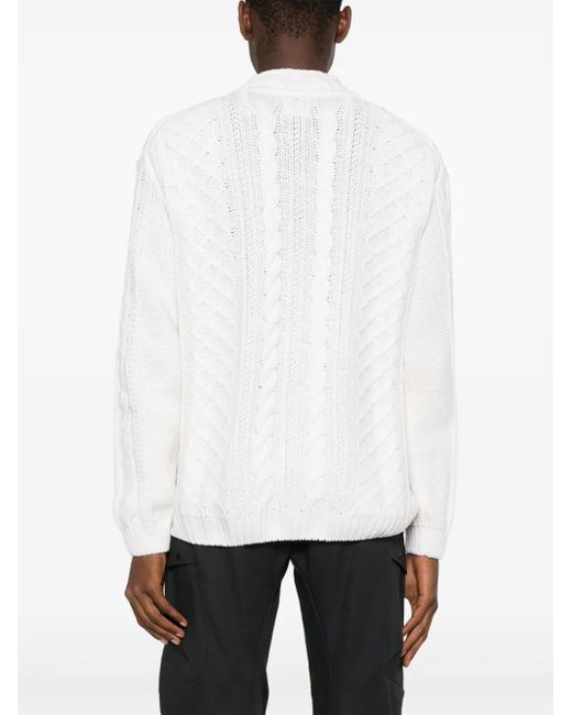 Jersey de punto grueso C P Company de hombre de color White