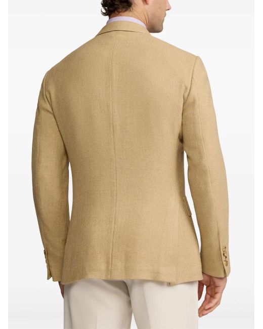 Ralph Lauren Natural Single-Breasted Blazer for men