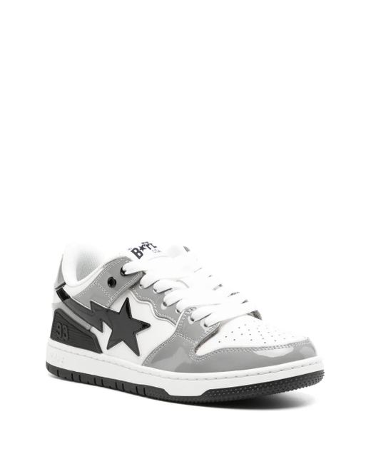 A Bathing Ape White Sk8 Sta #2 M2 Sneakers for men