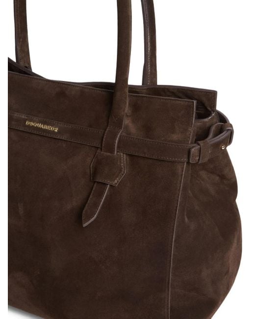 DSquared² Brown Suede Tote Bag for men