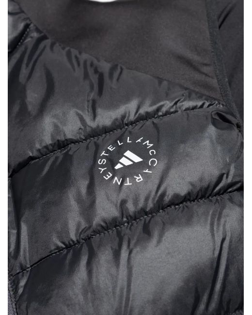 Chaleco con panel acolchado Adidas By Stella McCartney de color Black