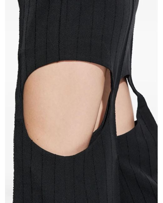 AVAVAV Black Cut-Out Ribbed Skirt