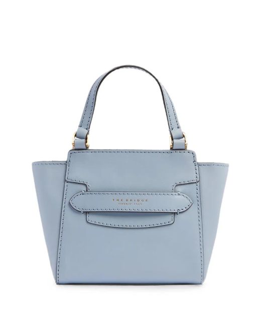The Bridge Blue Leather Shoulder Bag