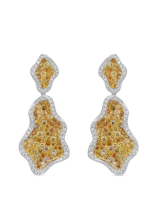 HYT Jewelry Metallic Asymmetric Diamond Earrings