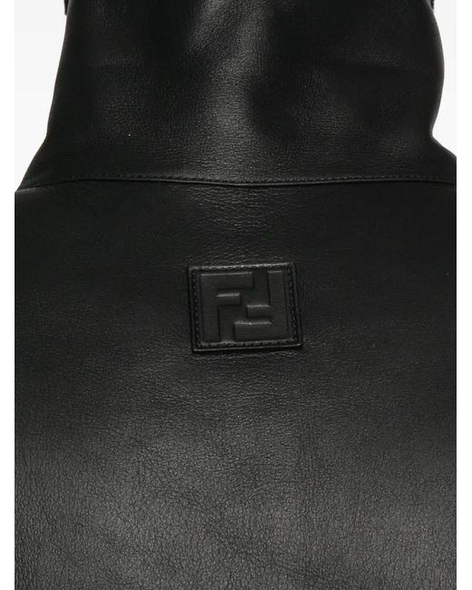 Shearling Jacket di Fendi in Black da Uomo