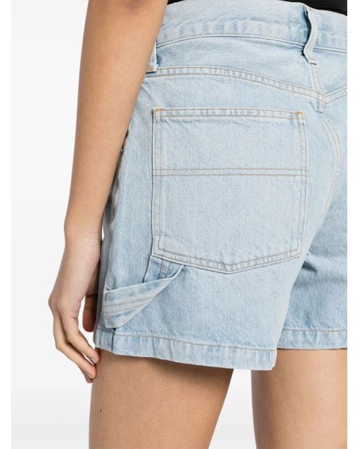 Agolde Blue Magda Denim Shorts