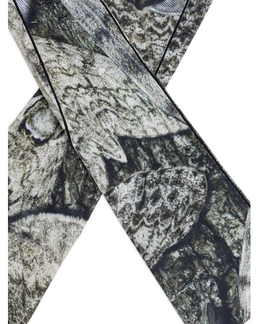 Roa Gray Patterned Gloves