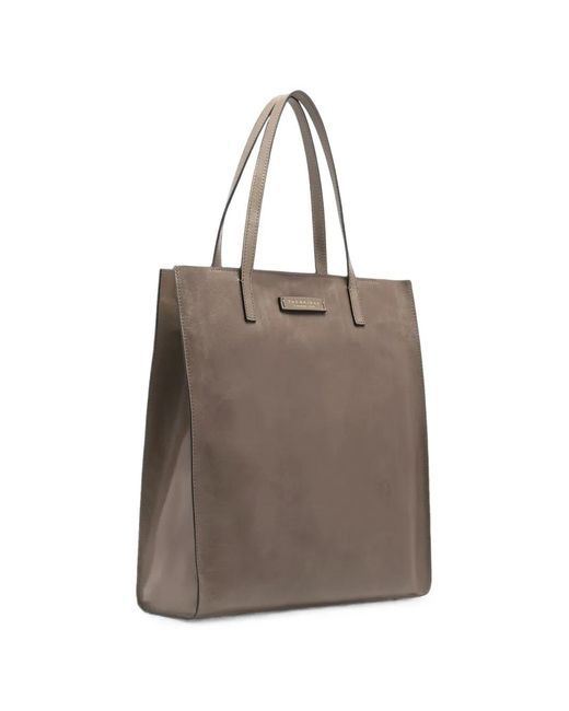 The Bridge Brown Mirra Leather Tote Bag