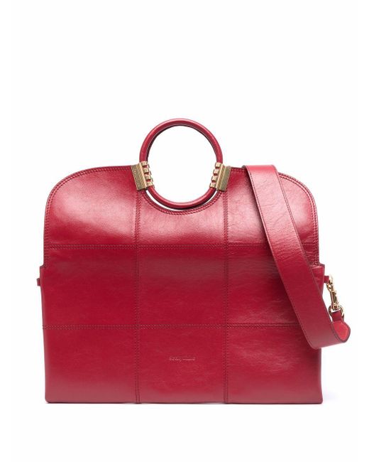 See By Chloé Red Eleonora Fold-over Clutch Bag