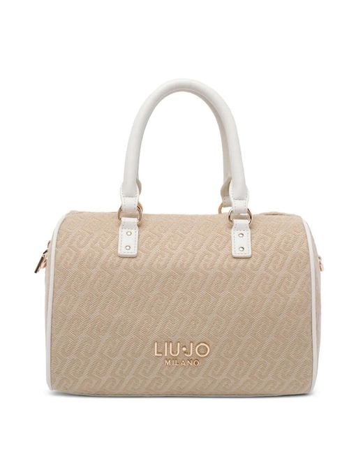 Liu Jo Natural Logo Top Handle Handbag