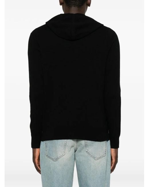 Bompard Black Zip-Up Hoodie for men