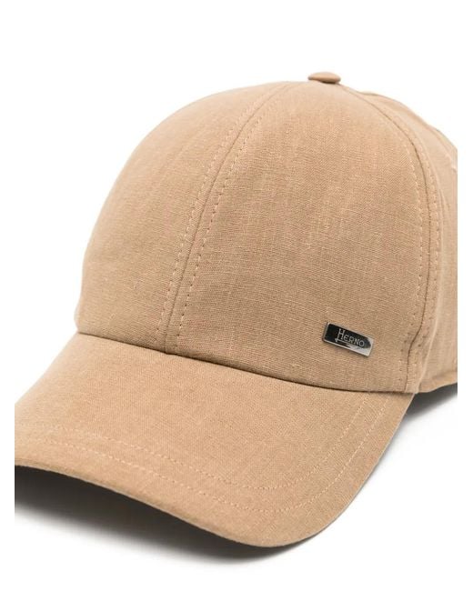 Herno Natural Logo-Plaque Baseball Cap for men