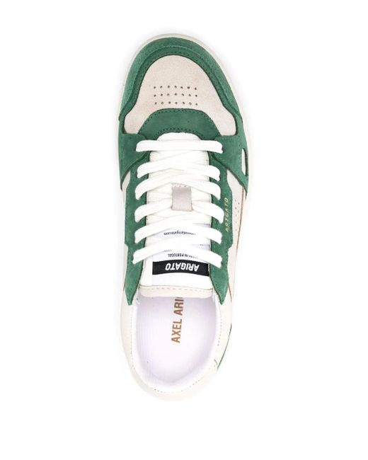 Axel Arigato Green Low-Top Sneakers With Smooth And Suede Leather Panels