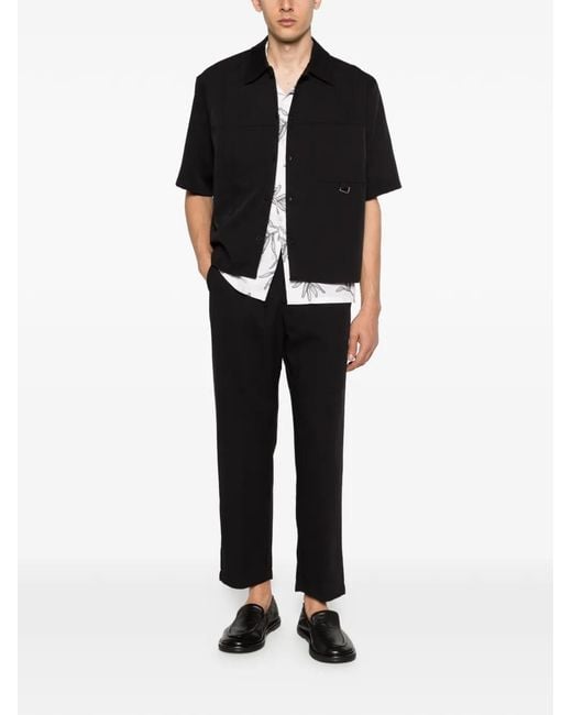 Imperial Black Drawstring Trousers for men