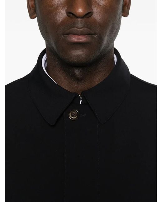 Montecore Black Single-Breasted Coat for men