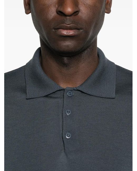 Stone Island Green Polo Ghost À Manches Longues for men