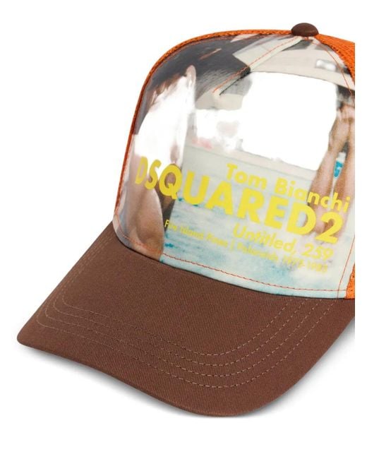 DSquared² Orange X Tom Bianchi Baseball Cap for men