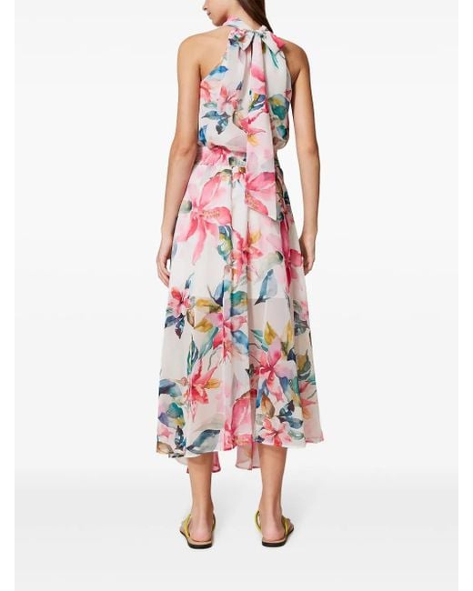 Falda con estampado floral Twinset de color Red