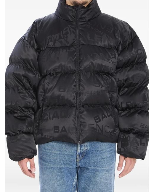 Balenciaga Black Bb Garde-Robe Puffer Jacket for men
