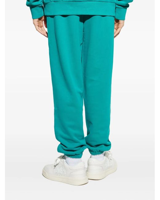 PANGAIA Blue Elasticated-Cuff Track Pants