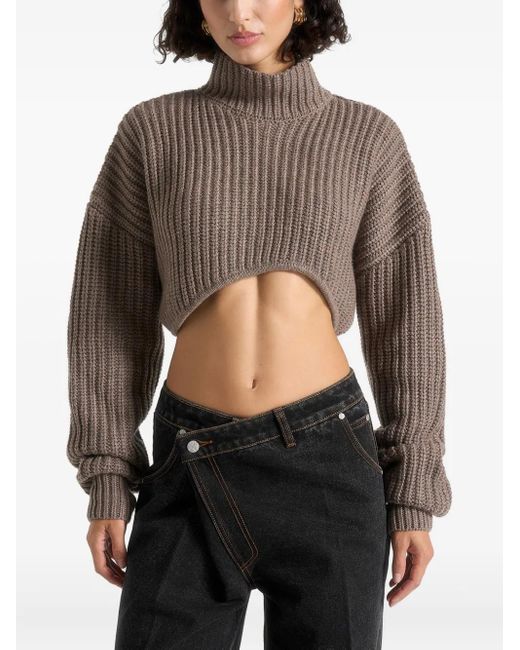 Manière De Voir Olia カーブヘム セーター Black