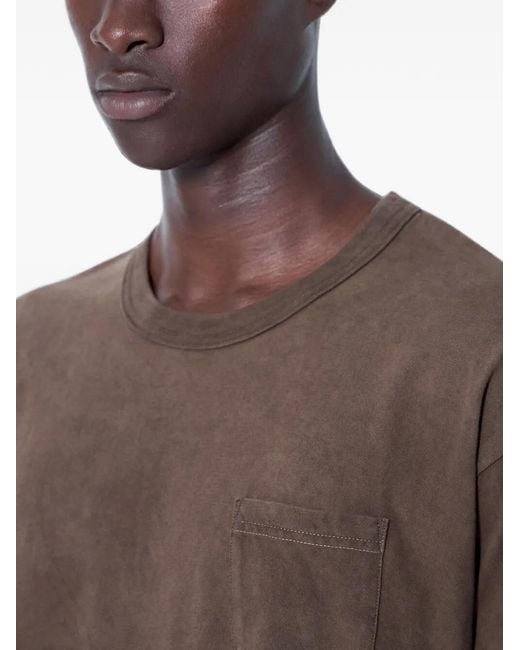 Visvim Brown Patch-Pocket T-Shirt for men