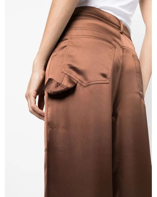 Blanca Vita Satijnen Broek in het Brown