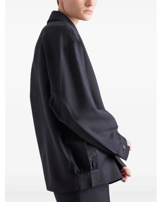 Prada Blue Mohair Wool Jacket