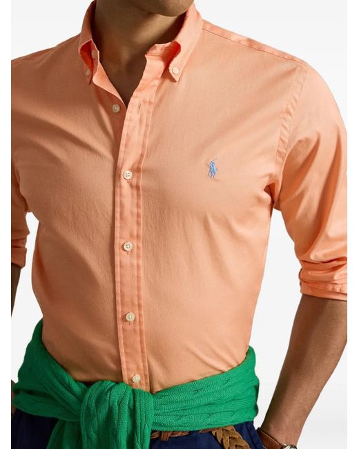 Polo Ralph Lauren Pink Buttoned Long-Sleeved Shirt for men