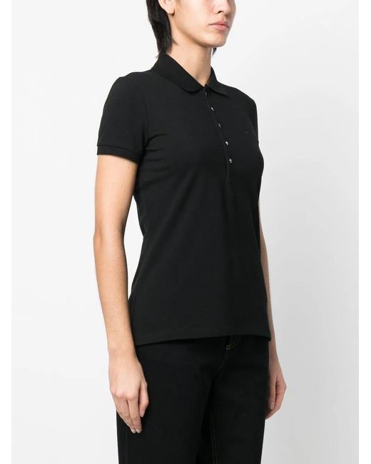 Ralph Lauren Black Embroidered Logo Polo Shirt