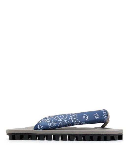 Suicoke X Needles Geta Thong-strap Sandals in Blue | Lyst