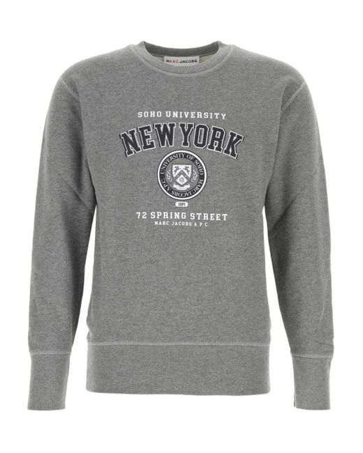 A.P.C. Gray X Marc Jacobs Crew-Neck Sweatshirt