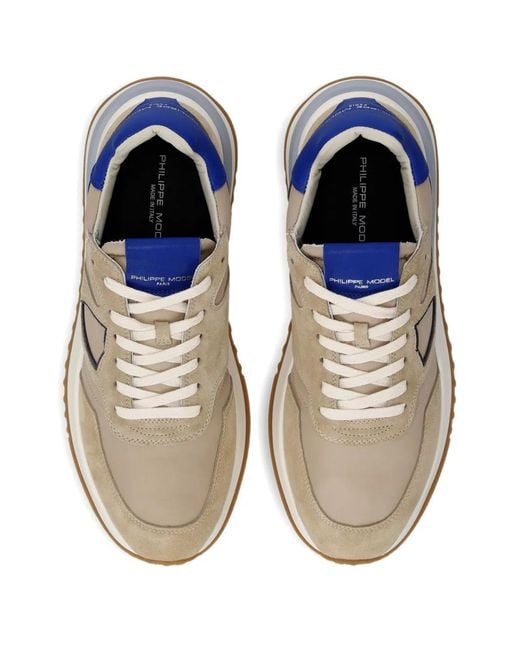Philippe Model White Tropez 2.1 Suede Sneakers for men