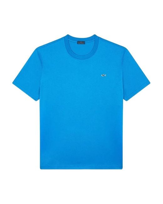 Paul & Shark Blue Short Sleeve T-Shirt for men