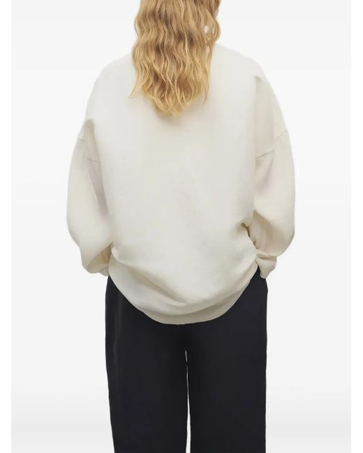 The Row White Elke Silk Oversized Jacket