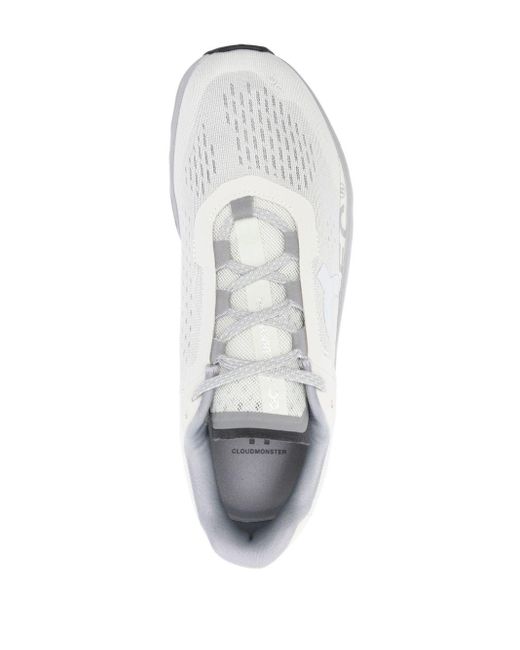 On Shoes Gray Cloudmonster Mesh Sneakers for men