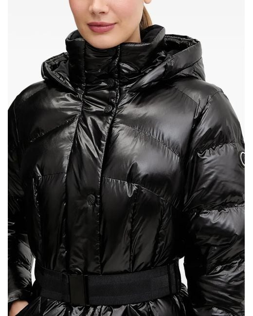 Sportalm Black Puffer-Style Quilted Coat