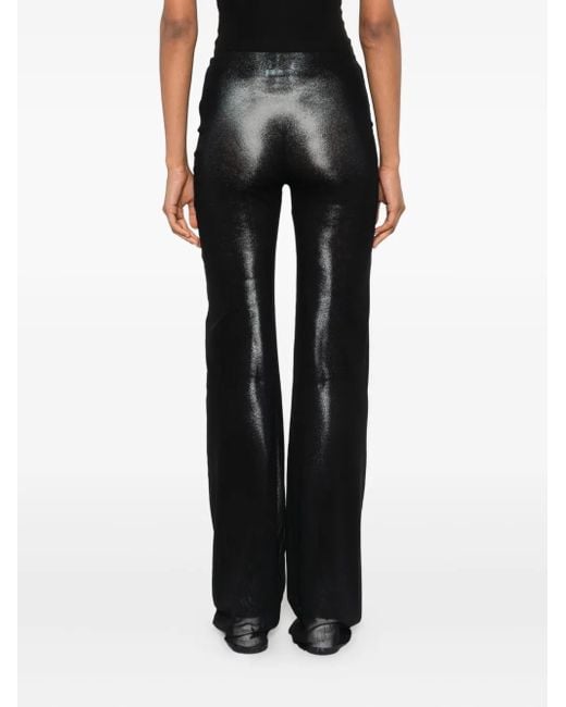 Jean Paul Gaultier Black Gerade Hose mit Body-Print