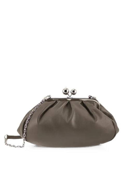 Weekend by Maxmara Brown Medium Pasticcino Leather Tote Bag